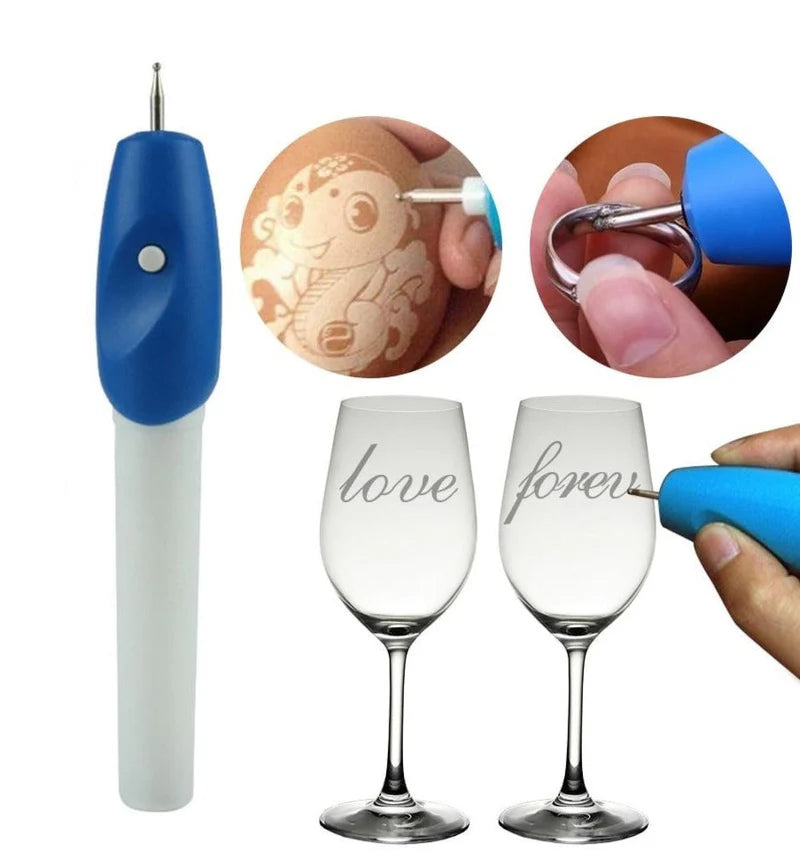 Caneta Gravação em Vidro, Metal, Plástico e Madeira