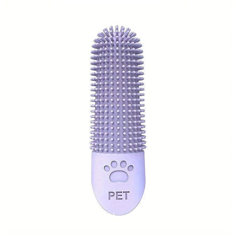 Escova de dentes para cães de silicone macio 360