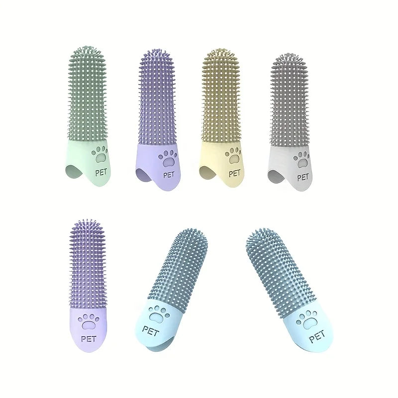 Escova de dentes para cães de silicone macio 360