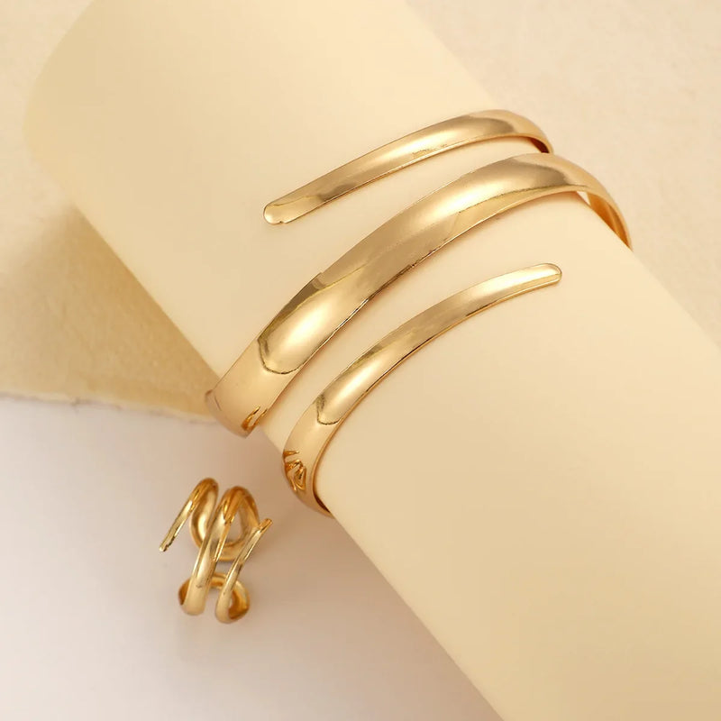 Conjunto Pulseira + Anel Minimalista