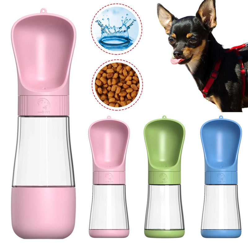 Garrafa Portátil para Pets 4 em 1 -