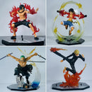 Luffy, Ace, Zoro e Sanji