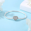 Pulseira Feminina Coração Luxo