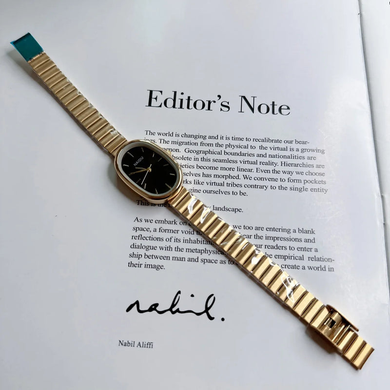 New Women's Watch Simple Chain oval dial Compact Korean Version Versatile Clothing Female Fashion Quartz Wristwatches