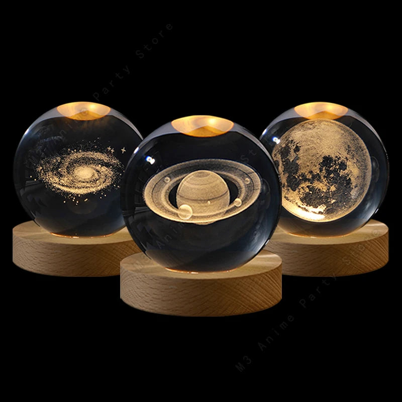 Luminária Decorativa Espacial 3D -
