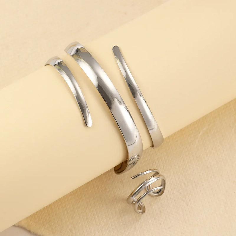 Conjunto Pulseira + Anel Minimalista
