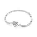 Pulseira Feminina Coração Luxo