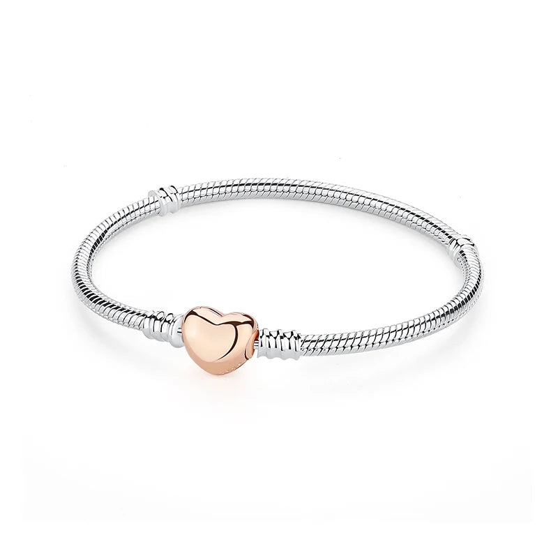 Pulseira Feminina Coração Luxo