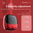 2025 Mini Portable Hanging Neck Massager With Heat Electric EMS TENS Pulse Hot Compress Smart Cervical Spine Massager Shoulder
