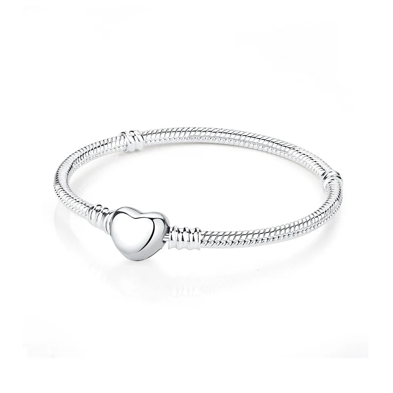 Pulseira Feminina Coração Luxo