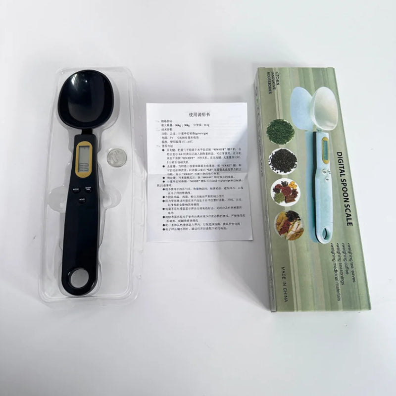 Colher de Medida Portátil com Balança Digital para Alimentos