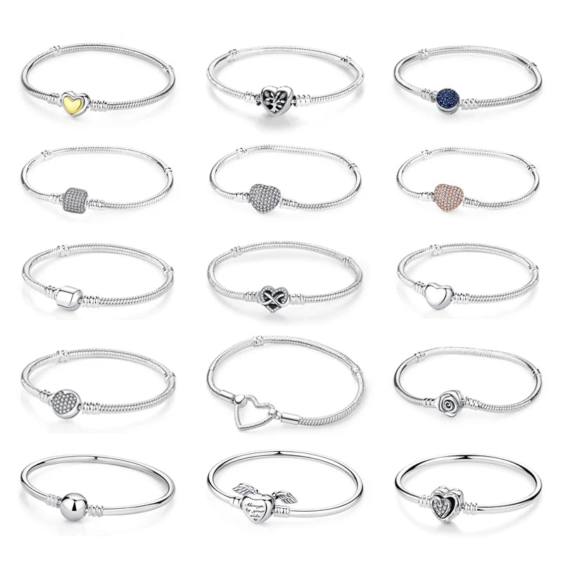 Pulseira Feminina Coração Luxo
