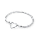 Pulseira Feminina Coração Luxo