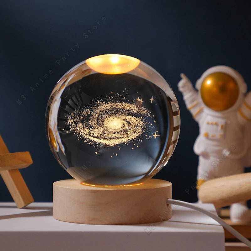 Luminária Decorativa Espacial 3D -