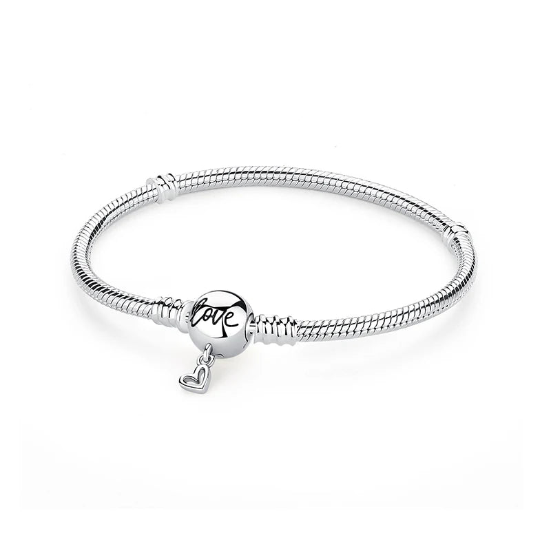 Pulseira Feminina Coração Luxo