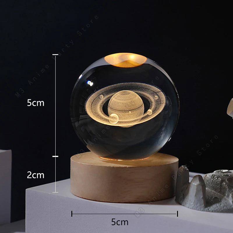 Luminária Decorativa Espacial 3D -