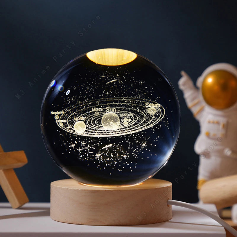 Luminária Decorativa Espacial 3D -
