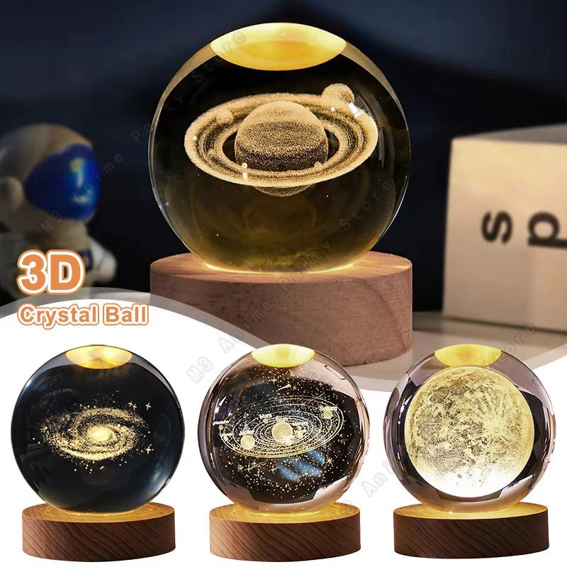 Luminária Decorativa Espacial 3D -