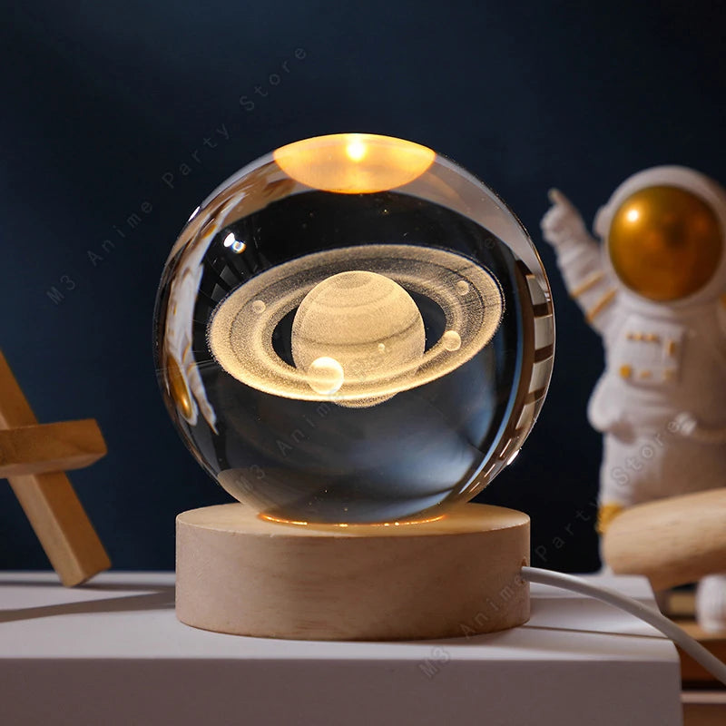 Luminária Decorativa Espacial 3D -