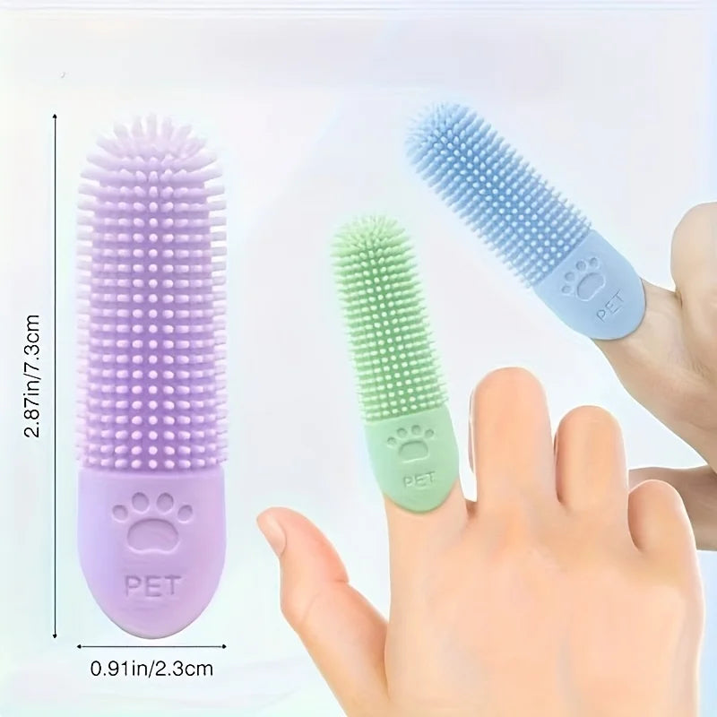 Escova de dentes para cães de silicone macio 360